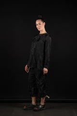 ALEKSANDR MANAMIS-SHIRT-SLIT BACK-1250317-BLACK