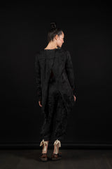 ALEKSANDR MANAMIS-SHIRT-SLIT BACK-1250317-BLACK