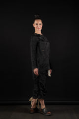 ALEKSANDR MANAMIS-SHIRT-SLIT BACK-1250317-BLACK