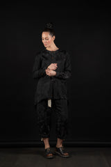 ALEKSANDR MANAMIS-SHIRT-SLIT BACK-1250317-BLACK