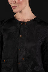 ALEKSANDR MANAMIS-SHIRT-SLIT BACK-1250317-BLACK