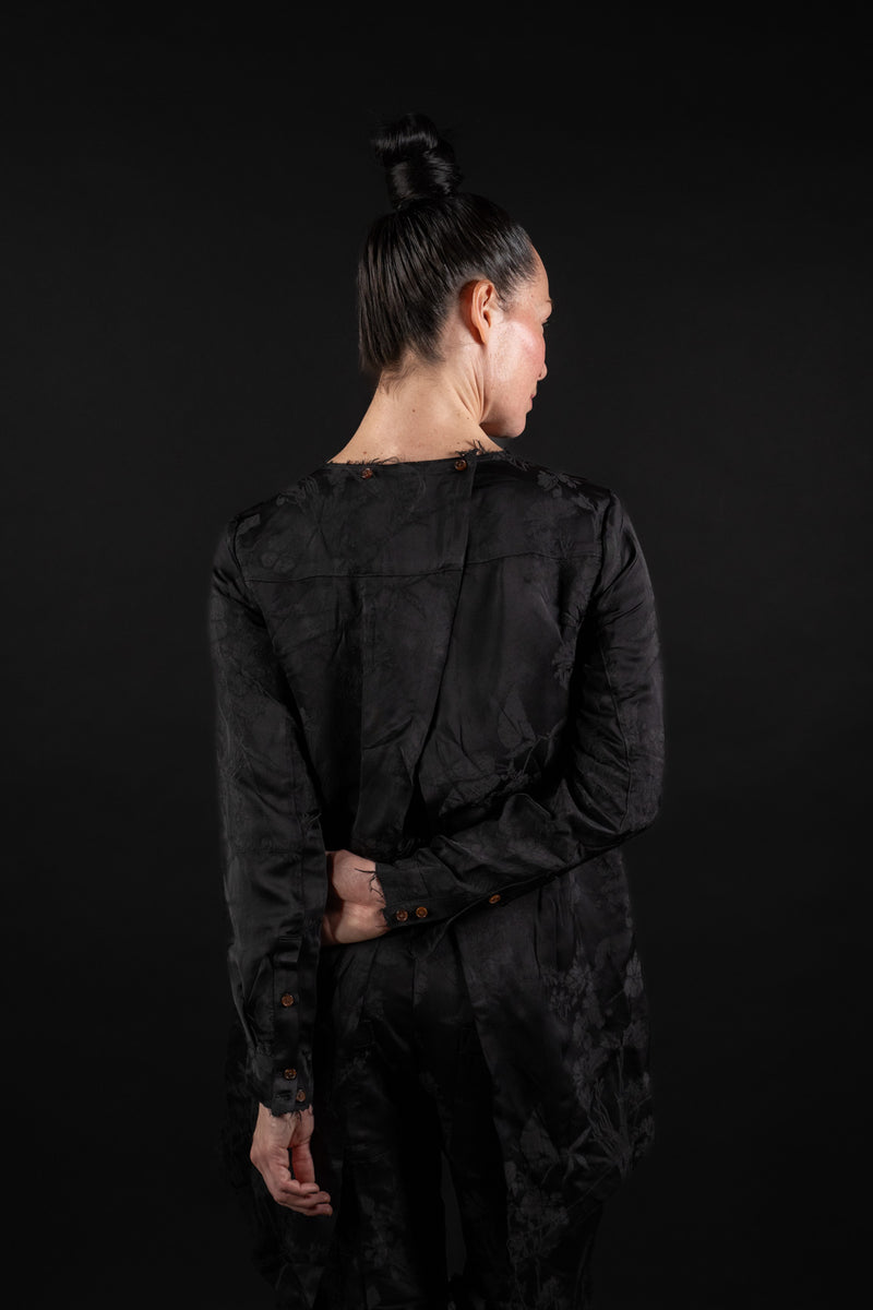 ALEKSANDR MANAMIS-SHIRT-SLIT BACK-1250317-BLACK