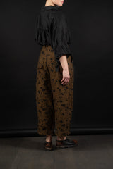 ALEKSANDR MANAMIS-PANTS-WIDE CROP-1251380-BROWN/BLACK