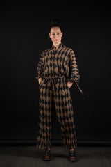 ALEKSANDR MANAMIS-PANTS-BUTTON LEG LOOSE-1251593-HARLEQUIN