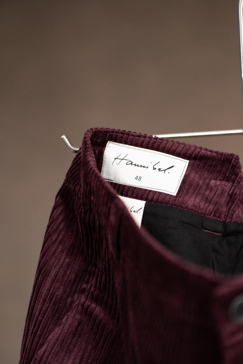 HANNIBAL COLLECTION-TROUSERS-HANNES 227-PLUM