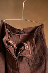 The Treasury Vienna Avantgarde Fashion Rundholz Trousers 1170102 Rust Cloud