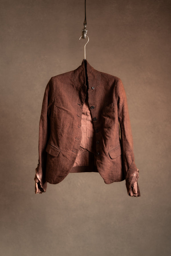 The Treasury Vienna Avantgarde Fashion Rundholz Jacket 1171101 Rust Cloud