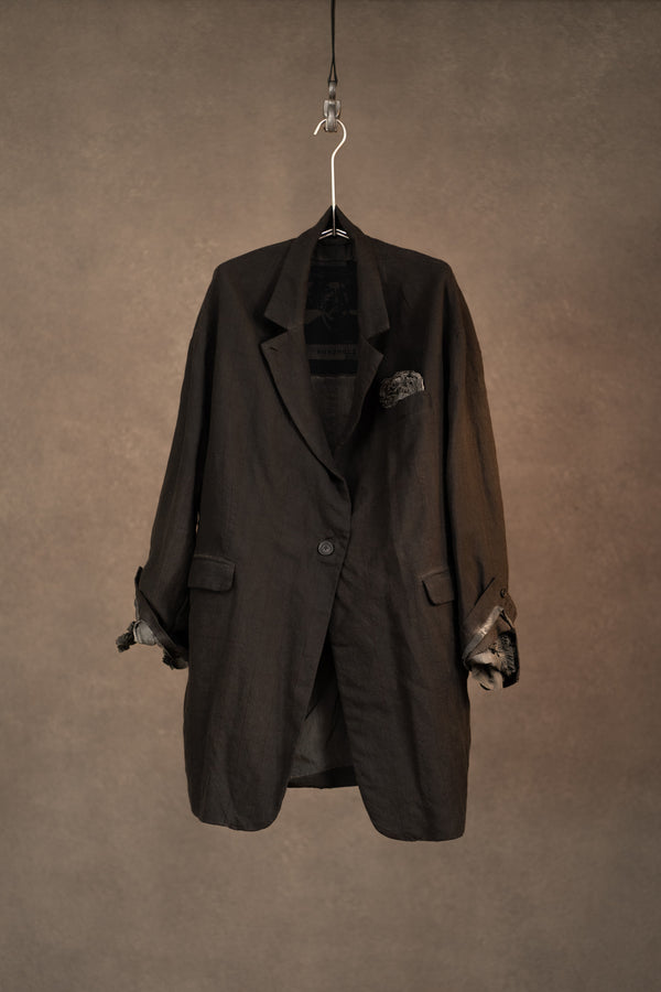 The Treasury Vienna Avantgarde Fashion Rundholz Coat 1171203 Espresso Cloud