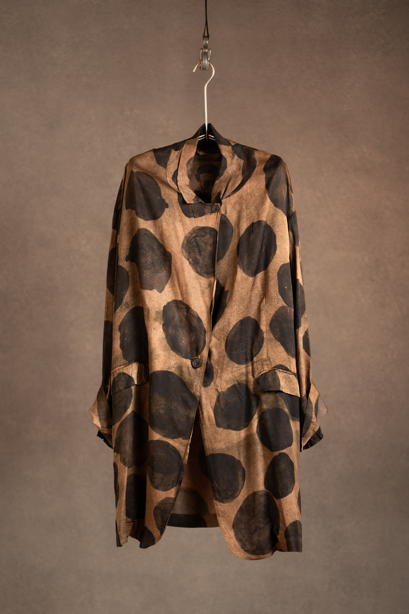 The Treasury Vienna Avantgarde Fashion Rundholz Coat 1821202 Cappuccino