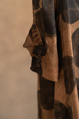 The Treasury Vienna Avantgarde Fashion Rundholz Coat 1821202 Cappuccino