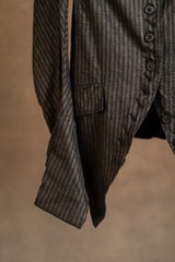 The Treasury Vienna Avantgarde Fashion Rundholz Jacket 1111109 Cappuccino