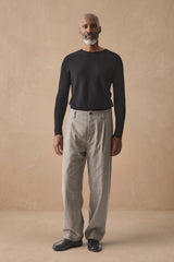 HANNIBAL COLLECTION-TROUSERS- HOMER 222.-GREY MARBLE