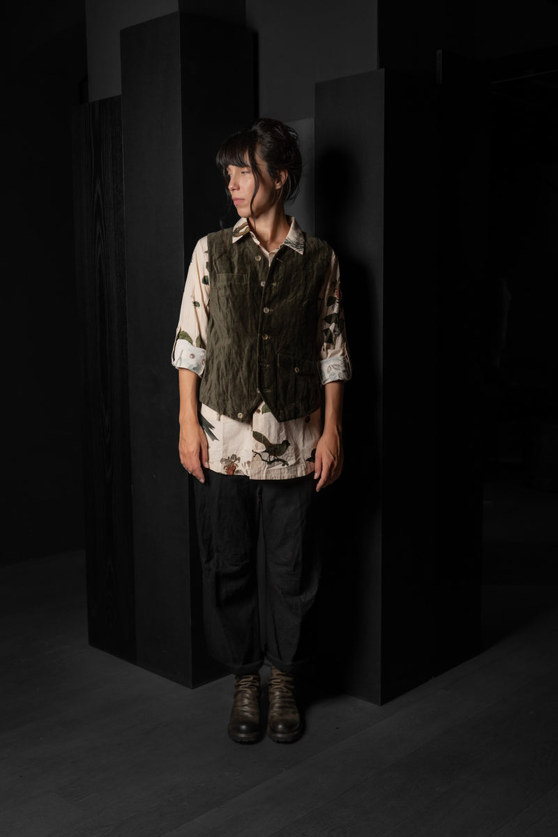 ALEKSANDR MANAMIS-WAISTCOAT-2251279-STRIPED VELVET